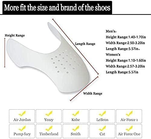 Protector de arrugas de zapatos, 6 pares de protectores de arrugas de zapatos para la mayoría de las arrugas de tenis para mujeres 5-9 hombres 7-12