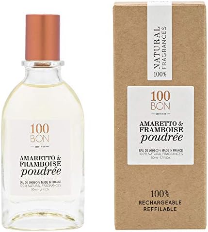 100BON Amaretto & Framboise Poudree โ Amaretto & Raspberry Fruit Fragrance for Women & Men โ Warm & Sensual Organic Fragrances with Mandarin & Citrus Blossom - 100% Natural Fragrance Spray, 1.7 Fl Oz