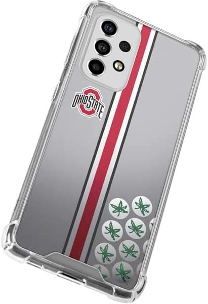 Skinit Clear Phone Case Compatible with Galaxy A53 5G - Officially Licensed Ohio State University Buckeyes Design