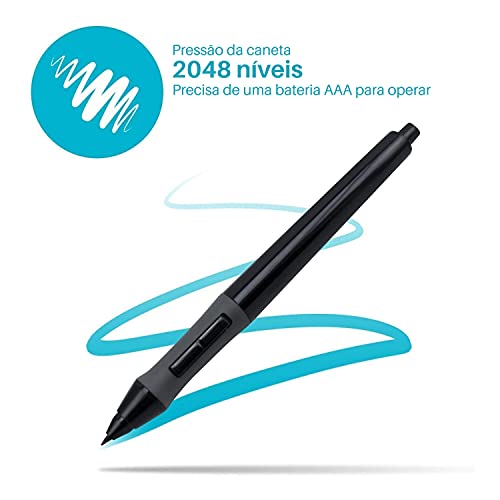 Mesas Digitalizadoras Huion H420 Kit de Tablet de Desenho Gráfico USB, Portátil, Adequado Para Inici