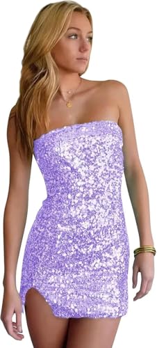 Sequin HOCO Dresses for Teens Sparkly Homecoming Short Prom Dress Bodycon Mini Dress