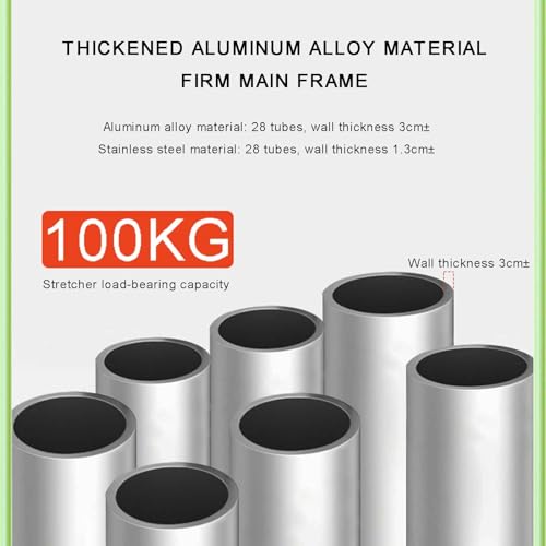 Brancard pliable portable à roulettes lit de sauvetage aluminium 600D