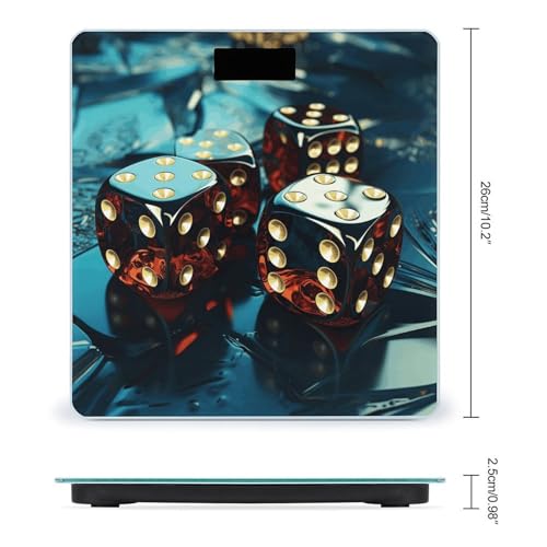 Báscula digital para baño con vidrio templado y pantalla LCD miniatura 2