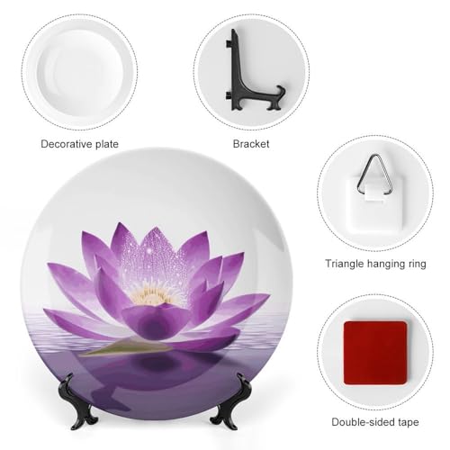 Plato decorativo de cerámica Bone China de 6 pulgadas blanco miniatura 3