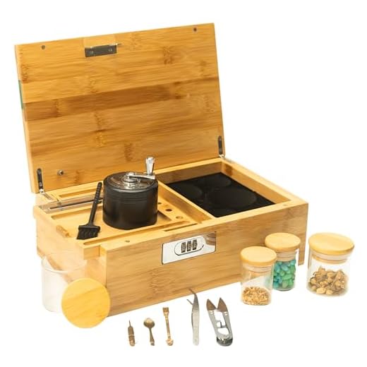 ALTA VIBES Decorative Bamboo Lock Box