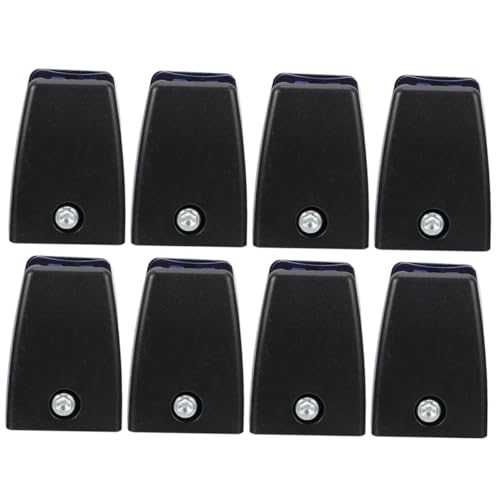 DONFAMDS 8 pièces Clips de Séparateur de Bureau Abs Noir Pinces de Fixation pour Cloisons Verre ou Supports Amovibles pour Cloisons de Bureau et Tables de Conférence
