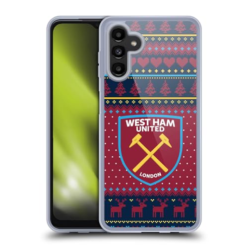 Funda de gel West Ham United FC para Samsung Galaxy A13 5G con diseño navideño