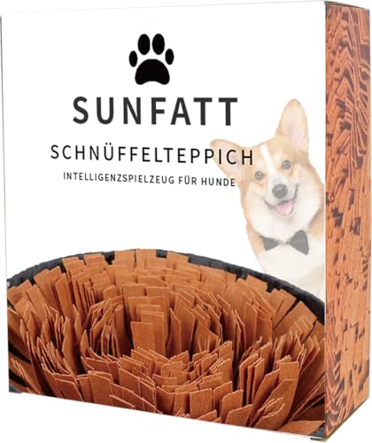 SUNFATT Schnüffelteppich Hund -Hundespielzeug Intelligenz- Robustes und widerstandsfähiges Intelligenzspielzeug für Hunde-größenverstellbar und waschbar,Für alle Hunderassen