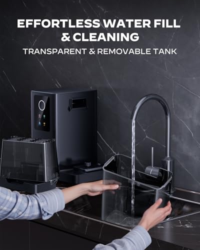 Image of Silonn Nugget Ice Maker Countertop with App & Voice Control, 40 lbs /24H Pebble Ice Machine, 3L Water Tank, Self Cleaning Sonic Ice Maker, Soft Chewable Ice for Home, Kitchen, Party