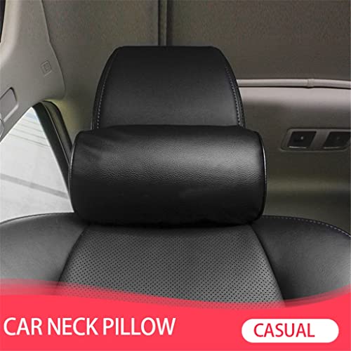 Oreiller de cou en cuir PU pour voiture : appui-tête ergonomique confort