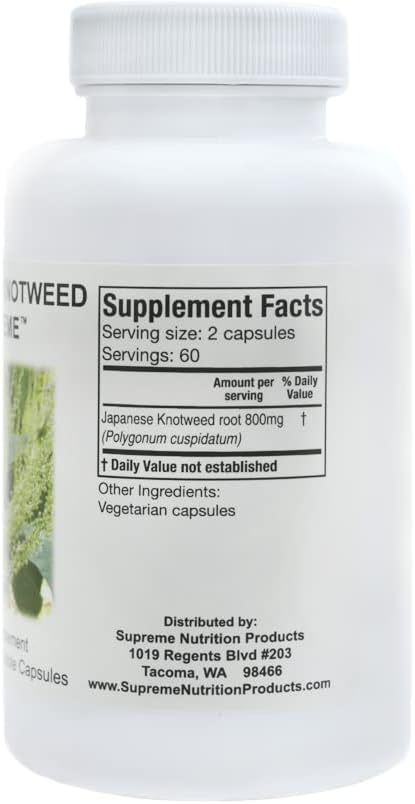 Supreme Nutrition Japanese Knotweed Supreme, 120 Pure Polygonum cuspidatum Vegetarian Capsules - Image 3