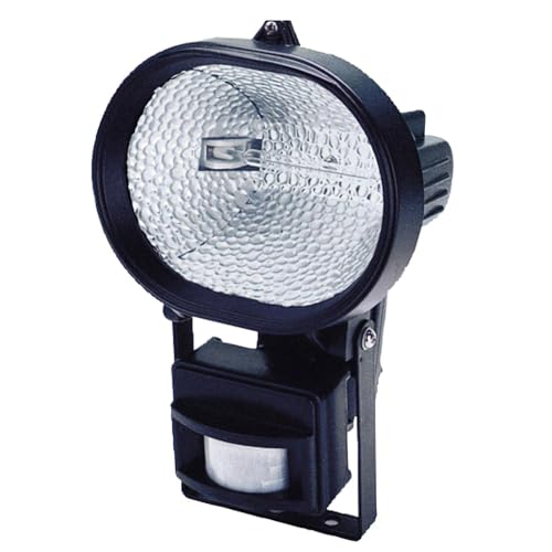 Maurer 88183 Proiettore Alogeno Ovale, Sensore, 230W, Nero