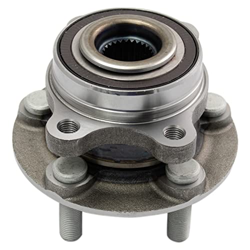 Image of TRQ Front and Rear Wheel Bearing & Hub Assembly Set with ABS Sensor 2 Piece for 15-23 Ford Edge 17-18 Fusion Sport 14mm Wheel Studs 19 Fusion Sport 16-18 Lincoln MKX 17-20 Continental 19-22 Nautilus
