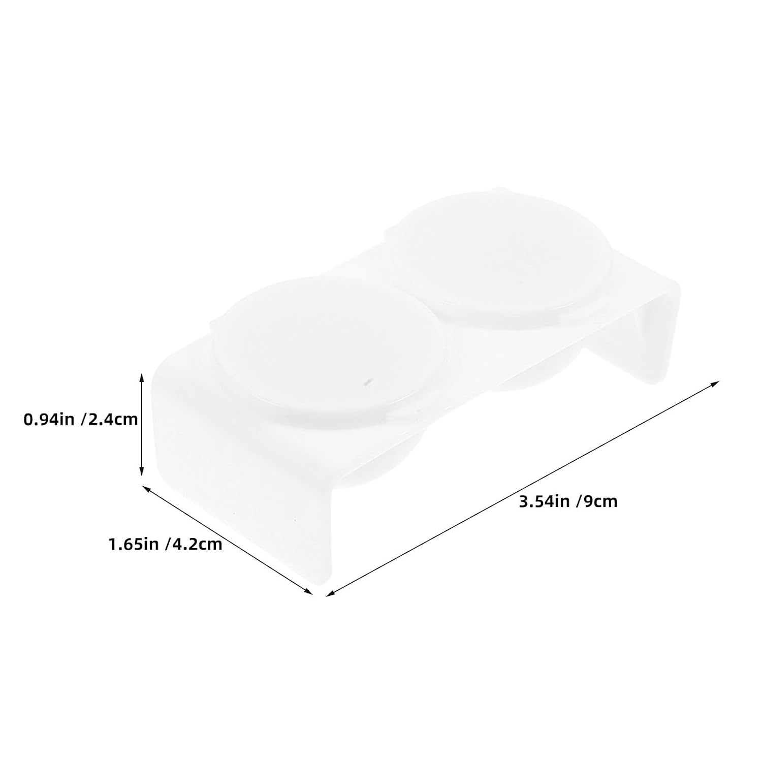 Toddmomy 6pcs Acrylic Nail Brush Cleaner Cup with Double Chamber and Dual-porous Design, Spill-proof Nail Art Brush Washer for Home Manicure Setups, Made with Sturdy Acrylic and Stainless