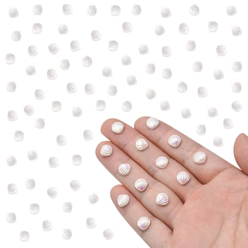 200 Pieces Tiny Sea Shell for Dollhouse Miniatures Resin Decor for DIY Crafts Mini Things for Dollhouse Fairy Garden Micro Landscaping Decoration