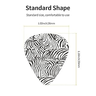 Lot de 12 médiators de guitare avec motif zèbre abstrait blanc et noir pour guitare électrique, basse acoustique, cadeau pour les amateurs de guitare acoustique avec boîte - Les Beatles, Paul McCartney, John Lennon, RIngo Starr, George Harrison Lot de 12 médiators de guitare avec motif zèbre abstrait blanc et noir pour guitare électrique, basse acoustique, cadeau pour les amateurs de guitare acoustique avec boîte – Image 5