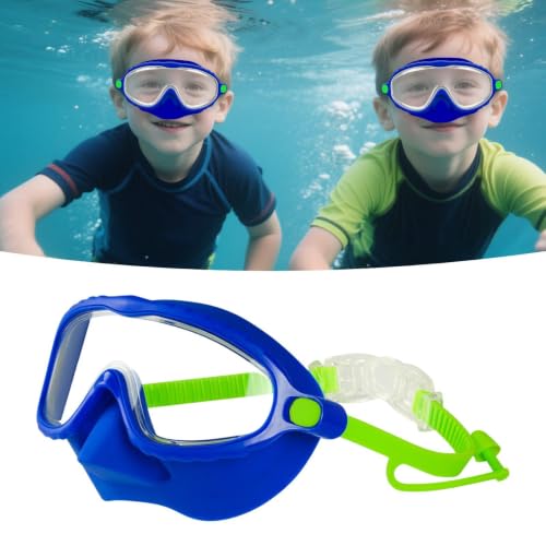 Gafas de buceo infantiles con cubierta nasal y lente antiastillamiento para niños 2