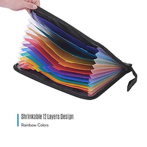 Domary Sacos para documentos seguros à prova d'água à prova de fogo Pasta de arquivo expansível tam