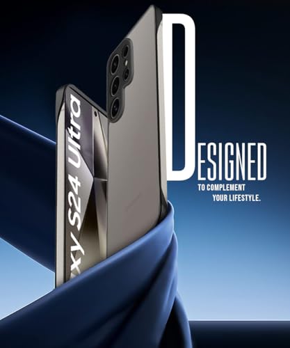 Image of WOW IMAGINE Hybrid Ultimate Back Case for Samsung Galaxy S24 Ultra 5G | Lightweight Frameless Design with Full Protection | Shockproof Ultra Slim | Translucent PC & TPU Mobile Cover -Black