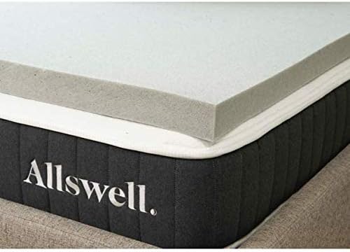 Amazon.com: Allswell 3" Memory Foam Mattress Topper Infused with ...