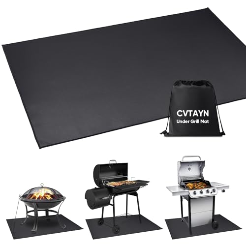 Large Under Grill Mat 60 ×40 Inch for Outdoor Charcoal, Smokers, Gas Grills, Deck and Patio...