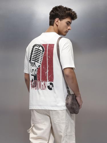 WROGN Store WROGN Men's Cotton T-Shirt White L - Image 3
