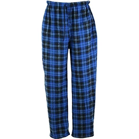 Men's Checked Polar Fleece Pyjama Trousers Cover