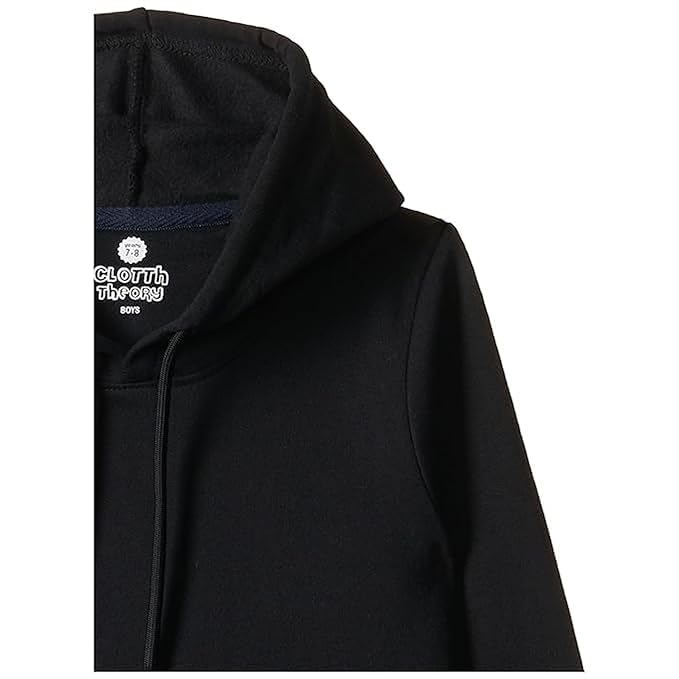 Image of Boy's Cotton Fleece Hooded Sweatshirt with Kangaroo Pocket