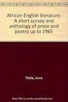 African - English Literature: A Short Survey and Anthology of Prose an 0807901393 Book Cover
