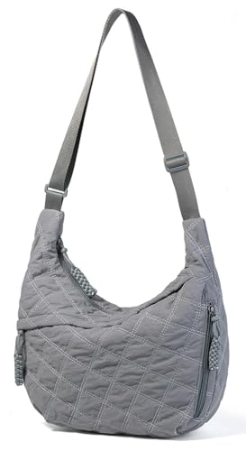 Image of Nylon Crescent Crossbody Bag for Women Shoulder Tote Handbag Casual Sling Bag Dumpling Purse Bag for Outdoor Travel