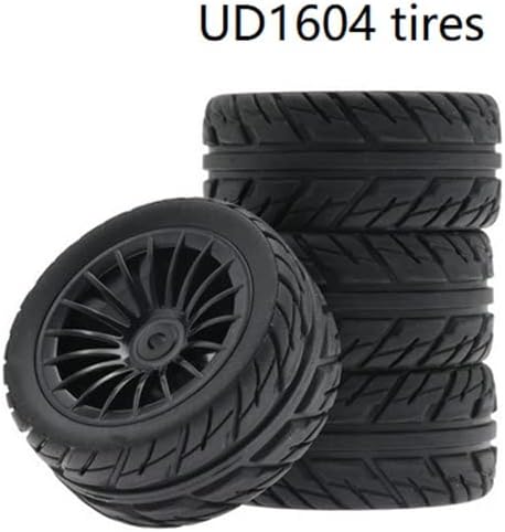 for UDI 1601 1602 SG1603 1604 Drift Remote Control Car UD Drift Series Tires, Modified and Upgraded,Black+White