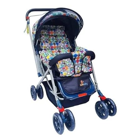 Friends Gift and Toys Pram for New Born 0-3 Years Large Wide
