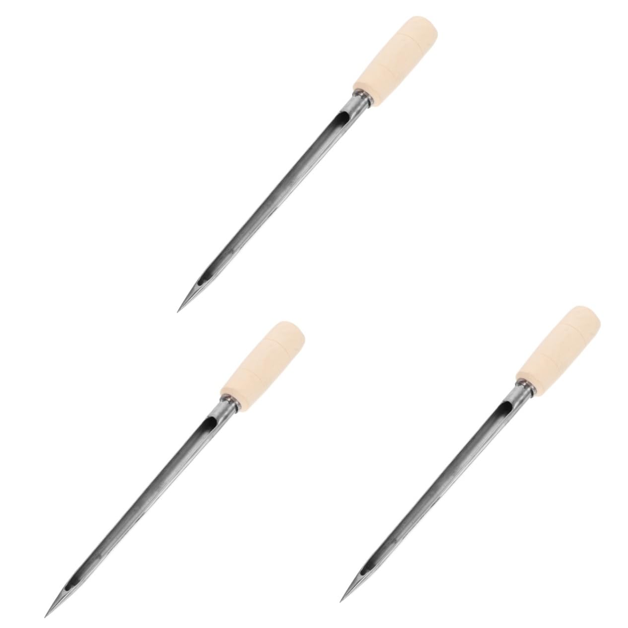 Gatuida 3piezas Muestreador De Suelo De Inoxidable Con Mango De Madera Para Sampler Reutilizable De y Fertilizantes Para y Pruebas De Suelo