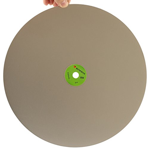 Disque de ponçage plat diamanté 30,5 cm grain 2000 pour machine lapidaire - 2