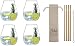 Produktbild RIEDEL 5414/67 Gin Tonic Gläser Set 4 Stück, Cocktailglas, Wassergläser + Gratis RKM Living Edelstahl Trinkhalme Kupfer