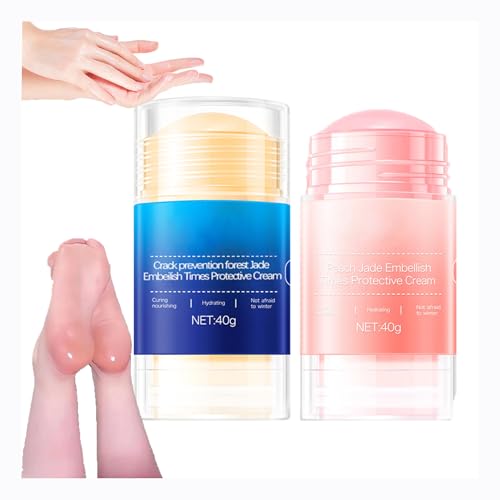 XIRUJNFD Crack Feet Prevention Stick, Foot Care Cream Cracked Feet, Remove Dead Skin, Moisturizing Smooth Foot Balm Stick For Dry Cracked Feets (Blue*2) 2pcs