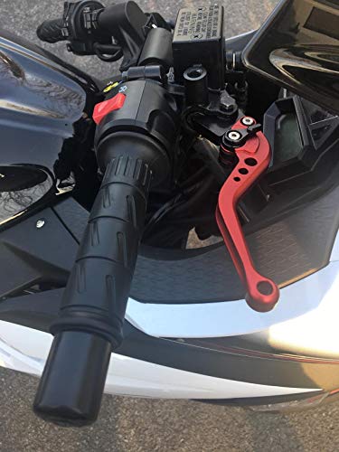 Short Brake Clutch Levers For Ninja 250R 08-12, Ninja300R Abs 13-18,Ninja 400 Z400 18-22,Z300 15-18,Z250/Sl 16-17,Z125 Pro 17-2022,Klx125 10-16,Klx250 08-16,Klx300 (Not For Klx300R) 2020-2022-Red #TOP5