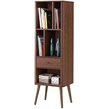 Baxton Furniture Studios Ellingham Mid-Century Retro Modern Cabinet Bookcase Organizer