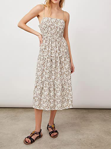 Shibever Womens Sandals Summer Bohemian Beaded Elastic Back Strap Dressy Flats Shoes Black 9 #TOP4