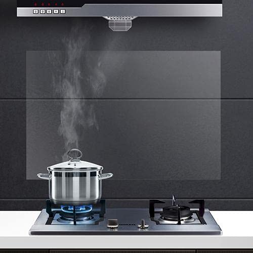 Ypeng Kitchen Backsplash Wall Protector Clear Contact Paper Oil-Proof Water-Proof Removable Wallpaper Door Protector From Dog Scratching Backsplash Behind Stove Stickers 26.77×17.72 Inch #TOP1