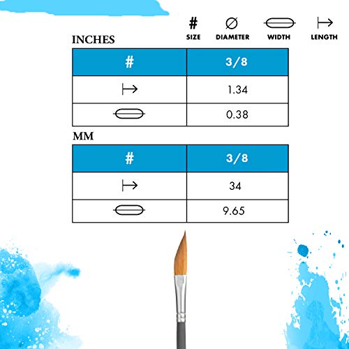 princeton aqua elite paintbrush size 38 inch matte black