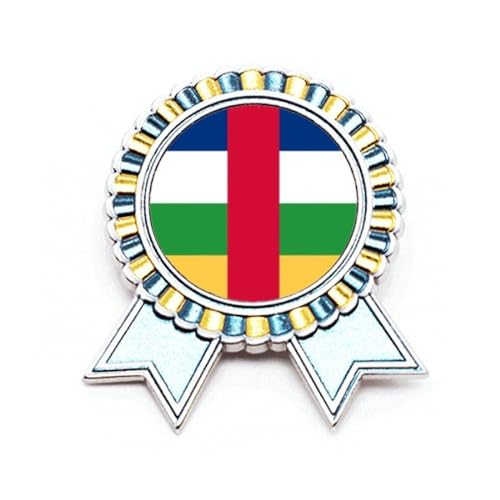 Broche drapeau de la République centrafricaine M pour veste et sac