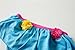 Mud Kingdom Girls Bikini Sets Swimsuits Beach Swimwear 3 Piece Cute Floral Tutu with Swim Cap Blue Colorful Fashion Size 9-10