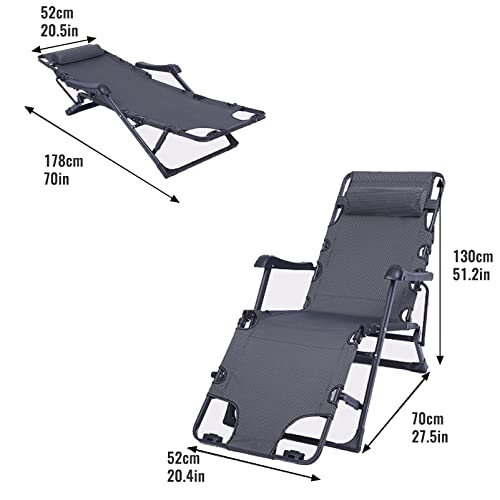 Siège zero gravity robuste pour éviter l'affaissement transat pliable renforcé
