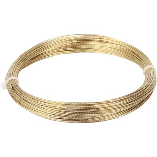 Image of Windshield Cut Out Tool Cutting Wire 20 Meters 0.6mm 24 Gauge Spring Steel Rope Glue Remover for Car Windshield Removal Install Repair Replacement Golden