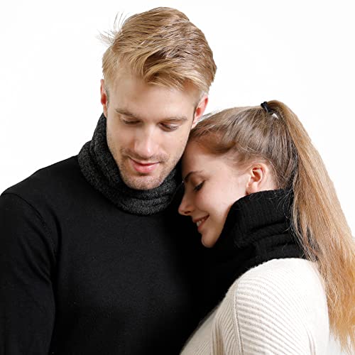 Image of Winter Scarf Neck Warmer Gaiter Face for Men Women Warm Fleece Ski