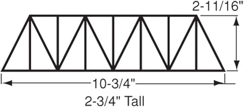 Vista 44 de Walthers Cornerstone Serie Kit Caballete de Escala HO con Puente de Viga de Cubierta de Acero