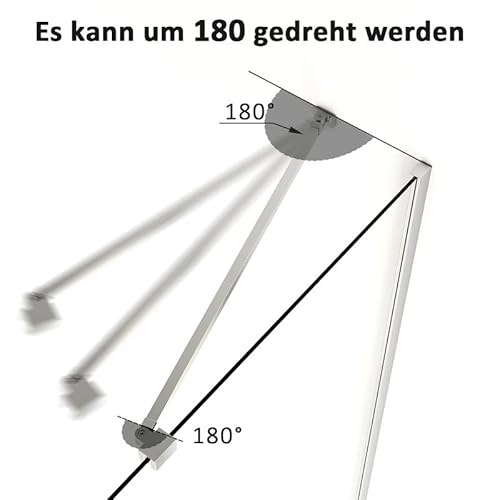 Stabilisator Haltestange 50 cm für Duschen Duschabtrennung Glaswand Walk in Dusche 360°drehbar Aluminium Duschkabine Glasdicke 5-8 mm mit Gelenk flexibel