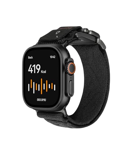 Ya en manzanajugosa.com: Aulumu C03 Snap Correa Funcional con Hebilla de Titanio para Apple Watch Ultra (3/2/1) | Nailon Tejido con Textura en Relieve de Lujo | Diseño de Liberación Rápida | Correa iWatch 49/46/45/44 mm