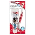 Beaphar | Toothbrush & Toothpaste Kit | Dog & Cat Dental Care | Prevent Bad Breath | Combat Plaque | Enzymatic Toothpaste | Liver-Flavoured | Toothbrush for all sizes | 100g Tube